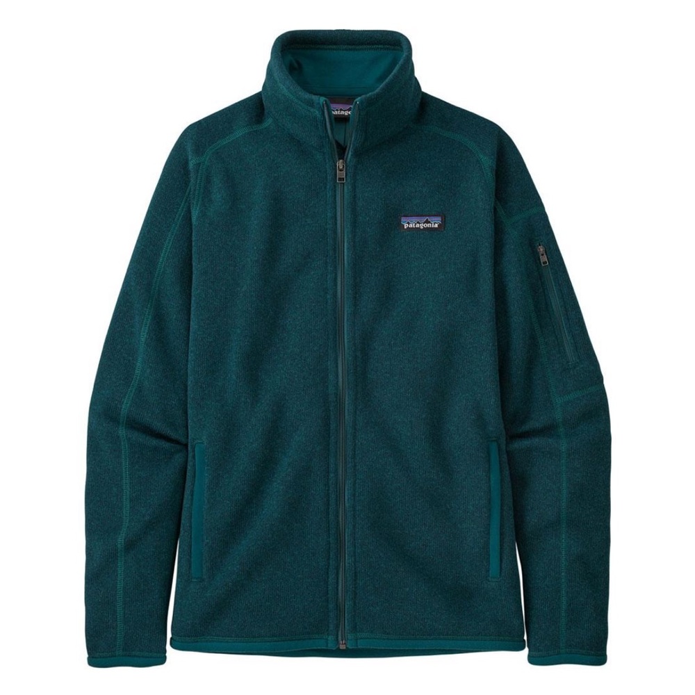 patagonia womens better sweater in dark borealis green